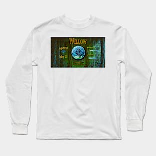 Zo-Disc Willow with background v1 Long Sleeve T-Shirt